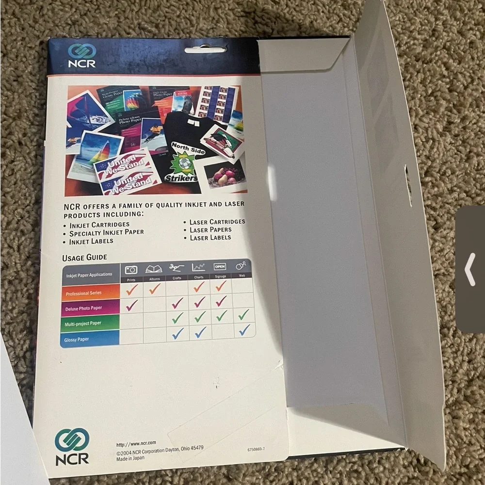 Satin finish glossy photo paper